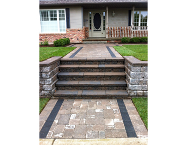 front entrance pathway stone dunnville niagara hamilton burlington st anns